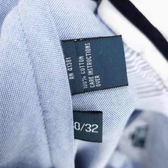 NWT POLO RALPH LAUREN Blue Preston Pant 100% Cotton Size 40x32